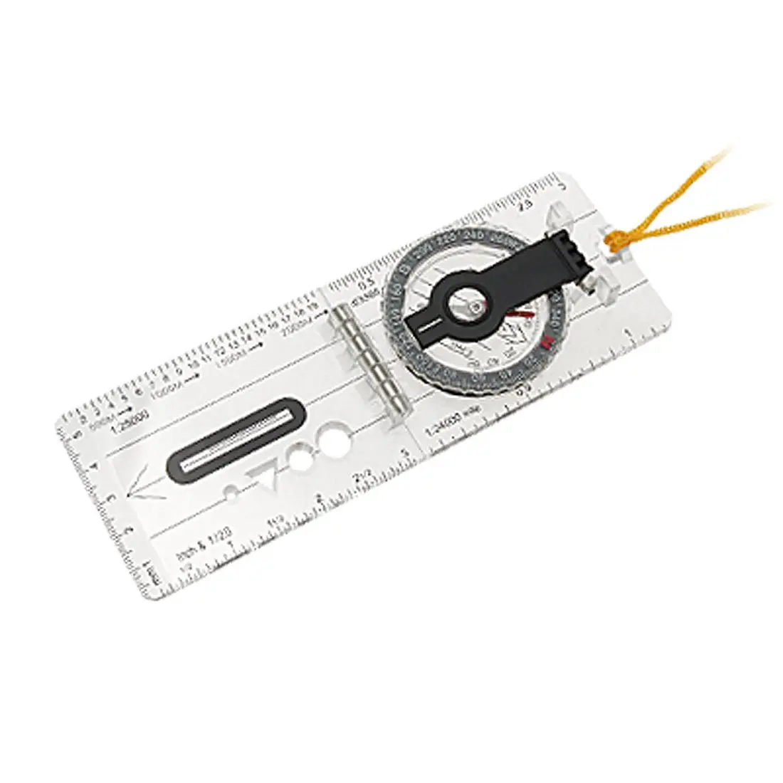 

ELOS-Mini Baseplate Compass Map Scale Ruler Outdoor Camping Hiking Cycling Scouts Military Compass f