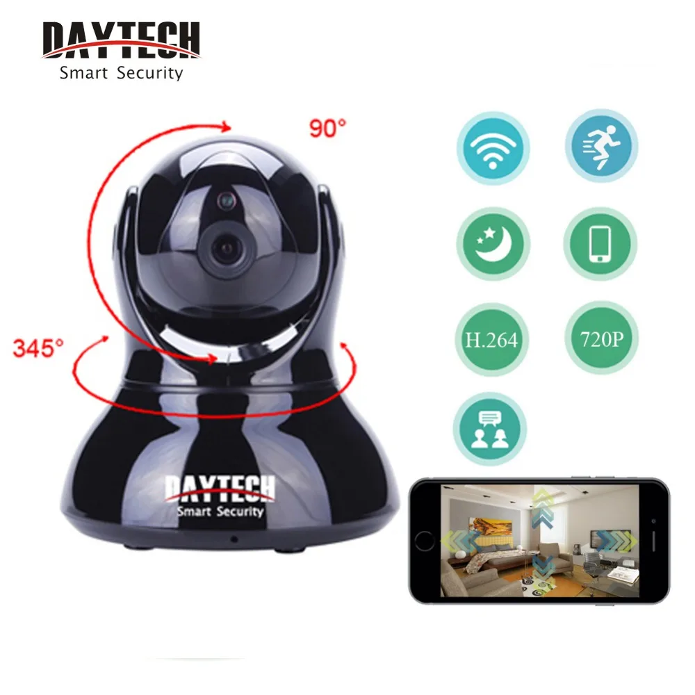 

DAYTECH IP Camera Wireless Home Security WiFi Camera Baby Network Monitor Wi-Fi Video Two Way Audio Night Vision Motion Detect