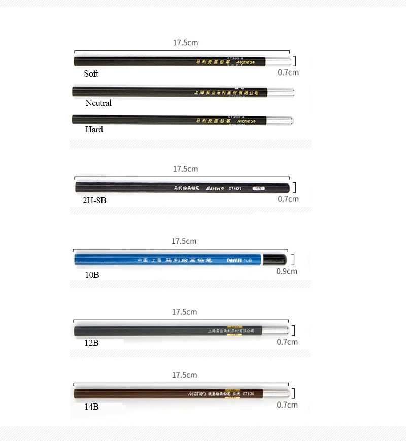 12 шт./компл. карандаш 14B матовый 12B Рисование набросков углем эскиз карандаш из мягкой кожи Твердый, рисование уголь товары для рукоделия