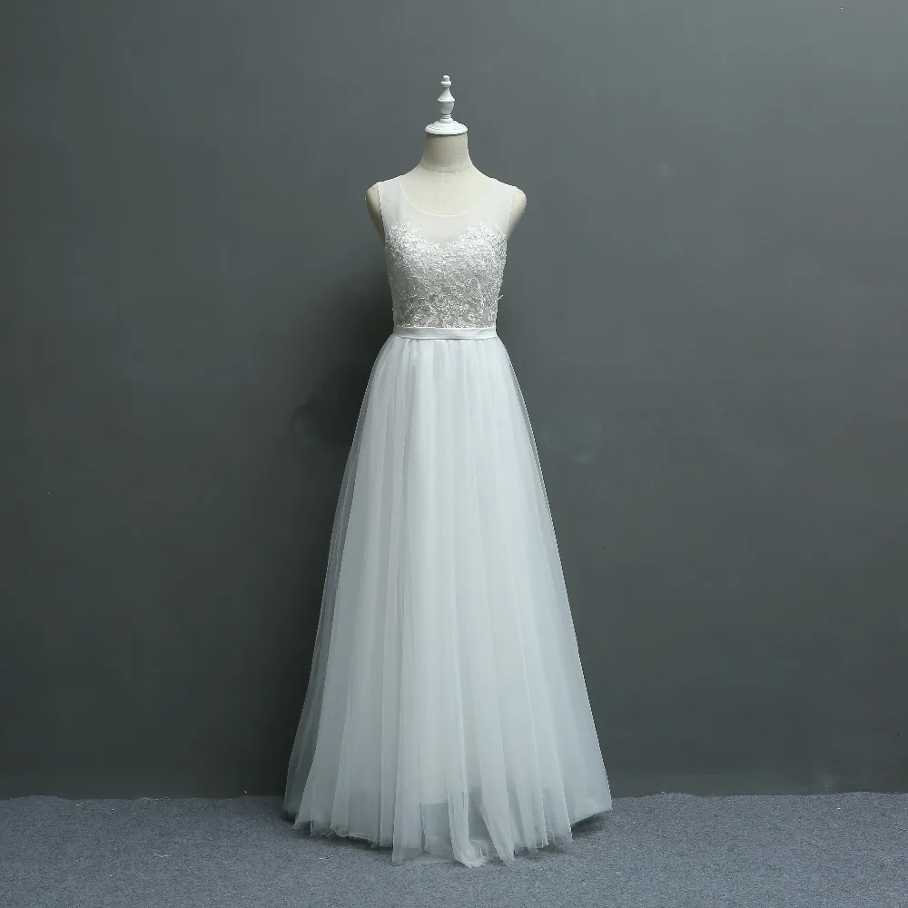 New Arrival Brief Fresh Exquisite Embroidery Lace Seaside Wedding Bridesmaid Dress/Wedding Photograph Dress 580 2