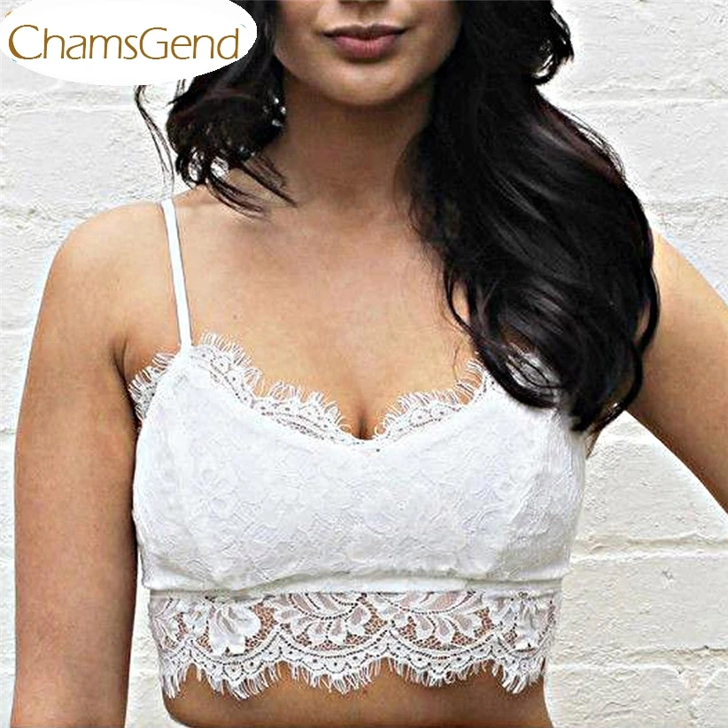 Chamsgend Newly Design Women Translucent Underwear Sheer Lace Strap Lingerie Tops Camisole 170308 Drop Shipping Chamsgend Newly Design Women Translucent Underwear Sheer Lace Strap Lingerie Tops Camisole 170308 Drop Shipping
