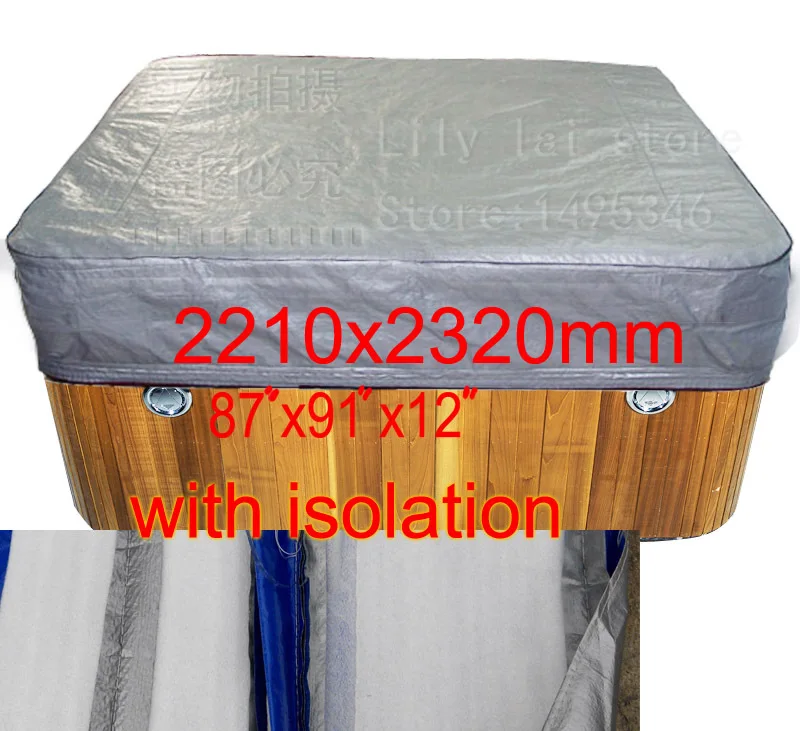spa cover bag with isolation good for winer, size2210x2320x300 mm 87" x 91". x 12 in.) can Customize