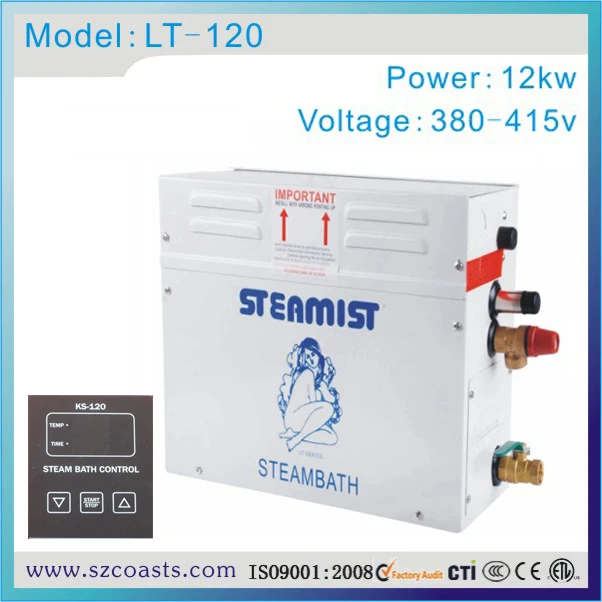 Steam room machine 12kw steam generator sauna bath steamerin Sauna