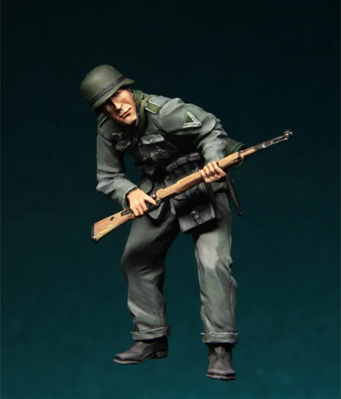 

1/35 Resin Figure Model Kit German Infantry in action-064 Unassembled unpainted