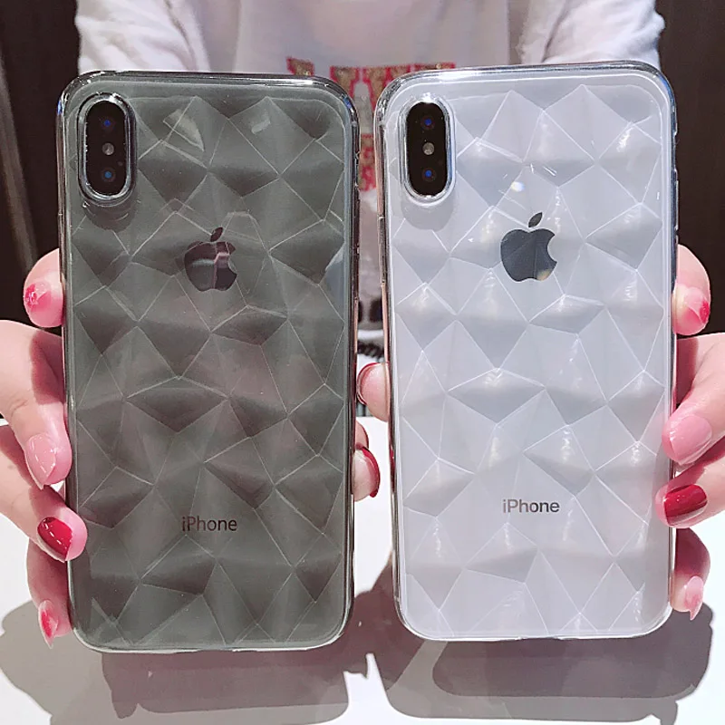 3D Алмазная текстура Желтый чехол для IPhone 8 7 6 6s Plus Мягкий чехол для телефона IPhone X 7P 8P XR XS MAX защитный чехол Ультратонкий