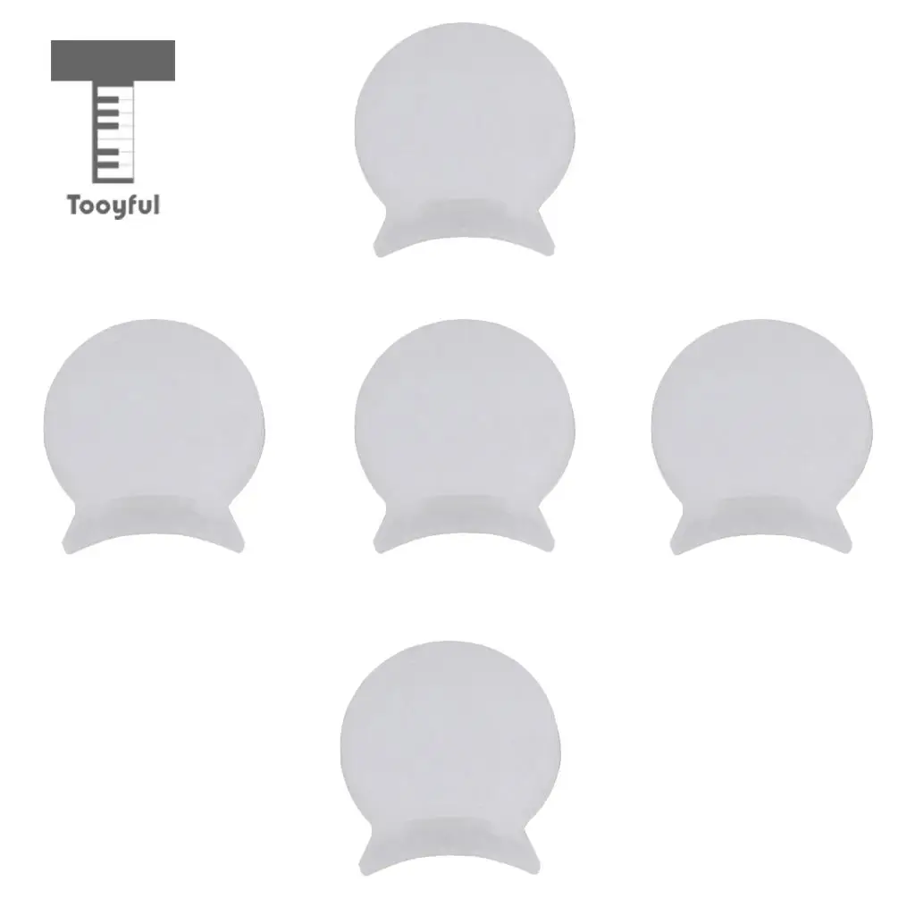 5Pcs 6mm White Rubber Clarinet Oboe Thumb Rest Cushion Pad Protector Comfortable Woodwind Instrument Parts