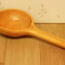 Большой деревянный ковш для купания 30*15 см