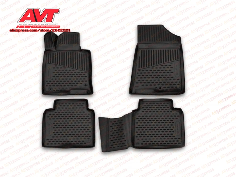 Floor mats for Hyundai Creta 2016 4 pcs rubber rugs non slip rubber
