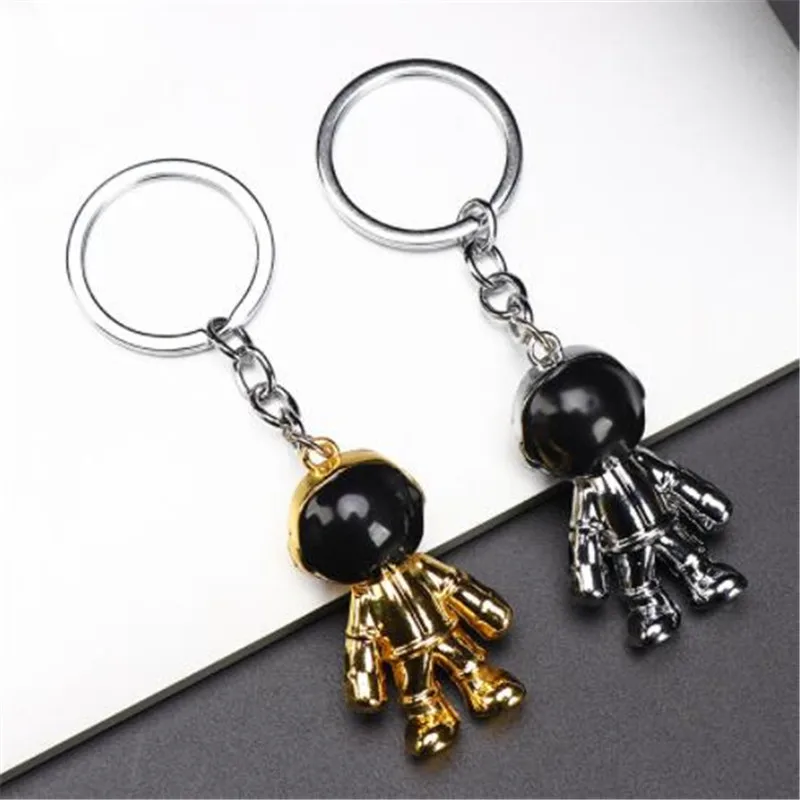 

WKOUD 1 Pcs 3D Astronaut Keychain Space Robot Keychain Zinc Alloy Keychain Key Ring Pendant Gifts