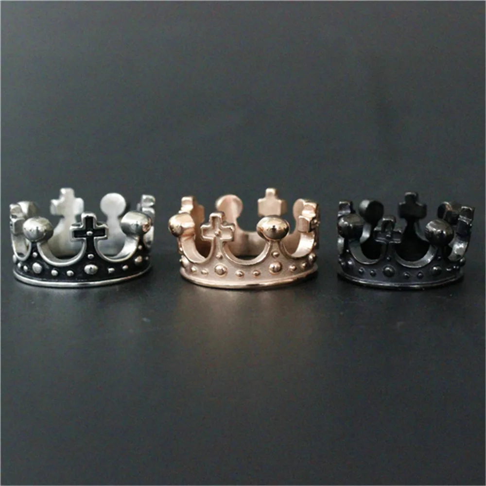 

1pc Support Drop Ship Unisex Crown Ring 316L Stainless Steel Jewelry Fashion Biker Style Ring