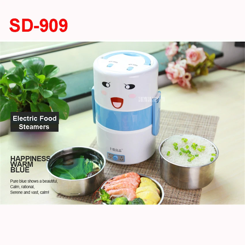 SD-909 220V/50Hz Electric Food Steamer Multifunctional Household Three Layers 304 Stainless Steel Split Hot Pot Mini Steamer1.8L free shipping split hot pot household multipurpose 4l multi cookers