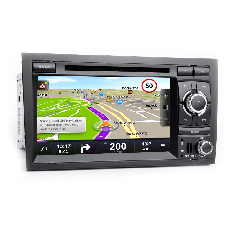 Cheap DSP Android 9.0 Car Stereo DVD Multimedia Player for Audi A4 S4 RS4 2002 - 2007 with WiFi BT GPS Navigation Radio 7