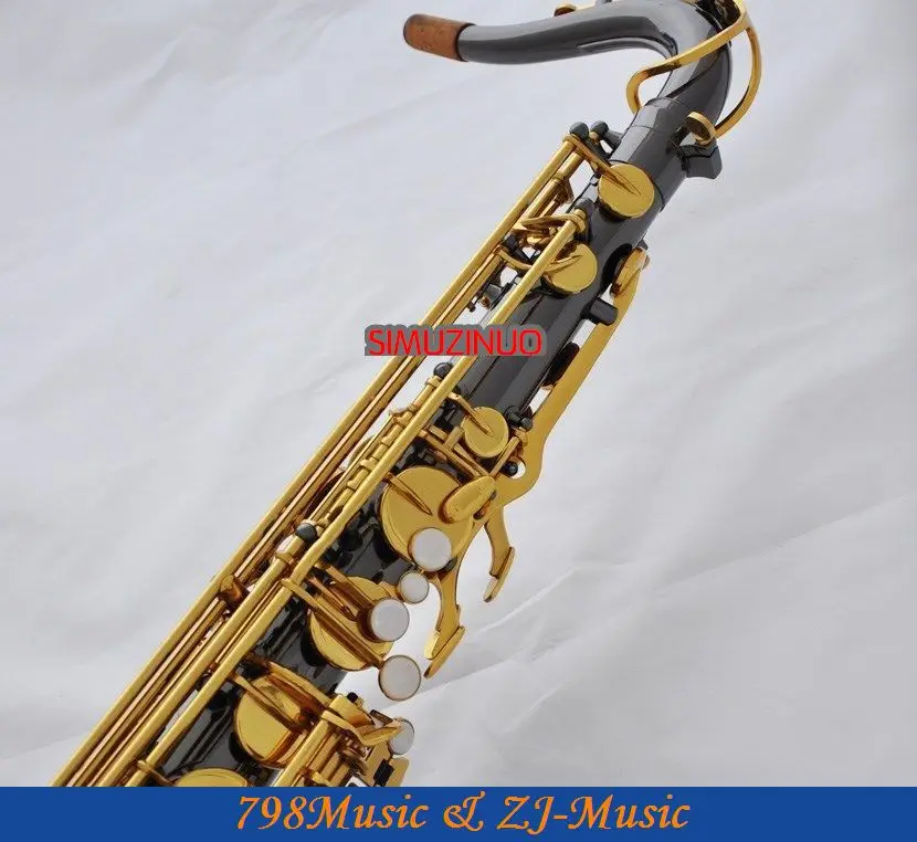 Профессиональный новый черный никель Золотой тенор саксофон с Sax чехол|tenor