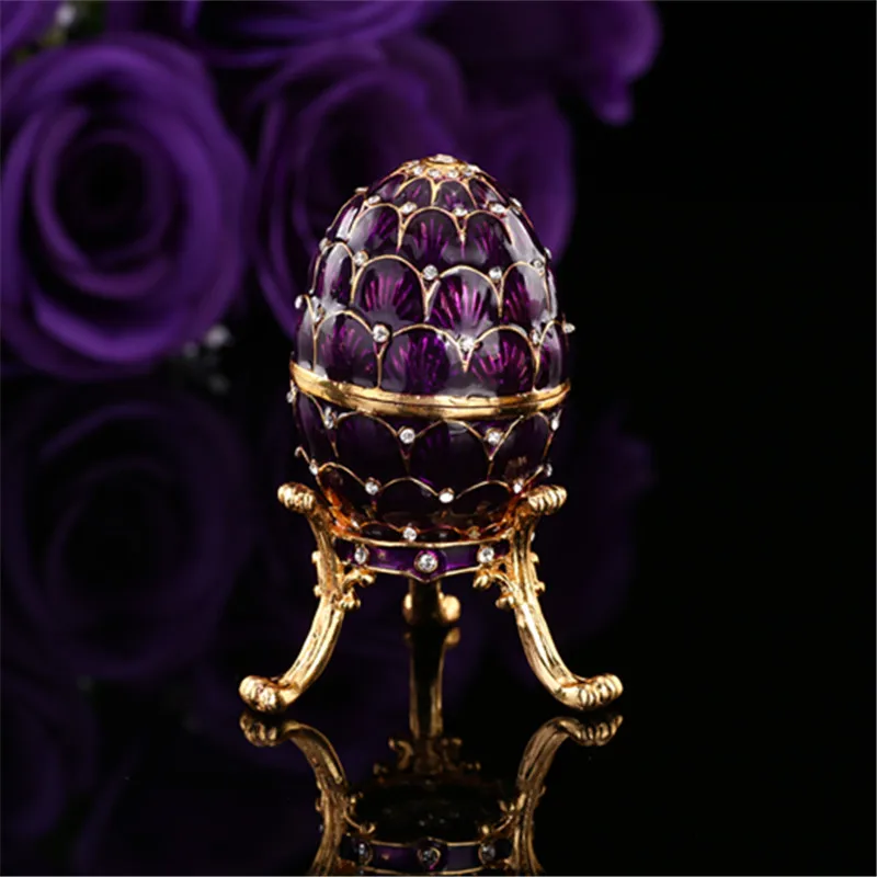 QIFU фиолетовая Faberge коробка для яиц домашнего декора|egg|egg faberge |