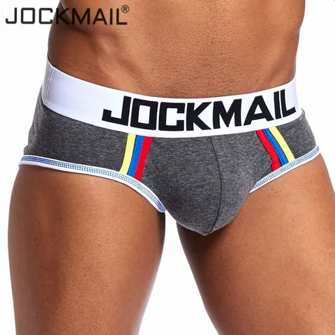 JOCKMAIL Brand underwear men penis pouch cueca Gay underwear cotton Sexy push up men briefs calzoncillos hombre panties Shorts Pakistan