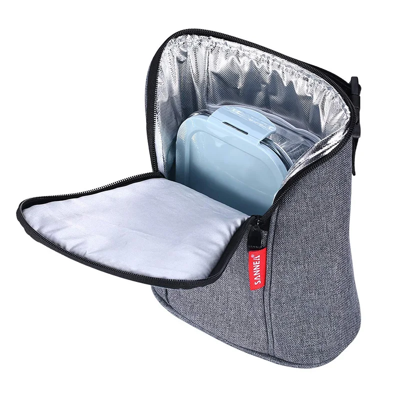 

Lightweight Insulated Lunch Bags Double Zipper Picnic Food Box Men Women 4L High capacity Handbag Thermal Cooler Lunch Tote Bags
