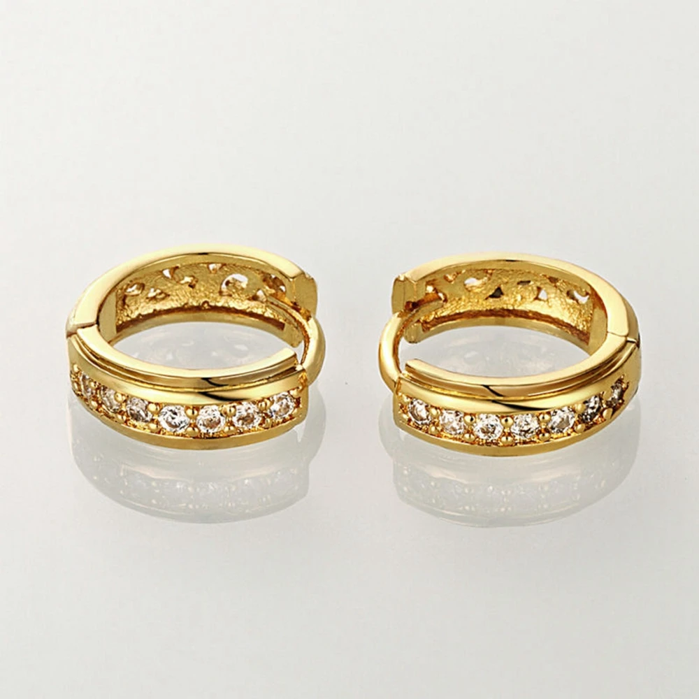 Серьги Huggie женские серьги кольца с желтым золотом|huggie earrings|hoop earringswomen hoop earrings |