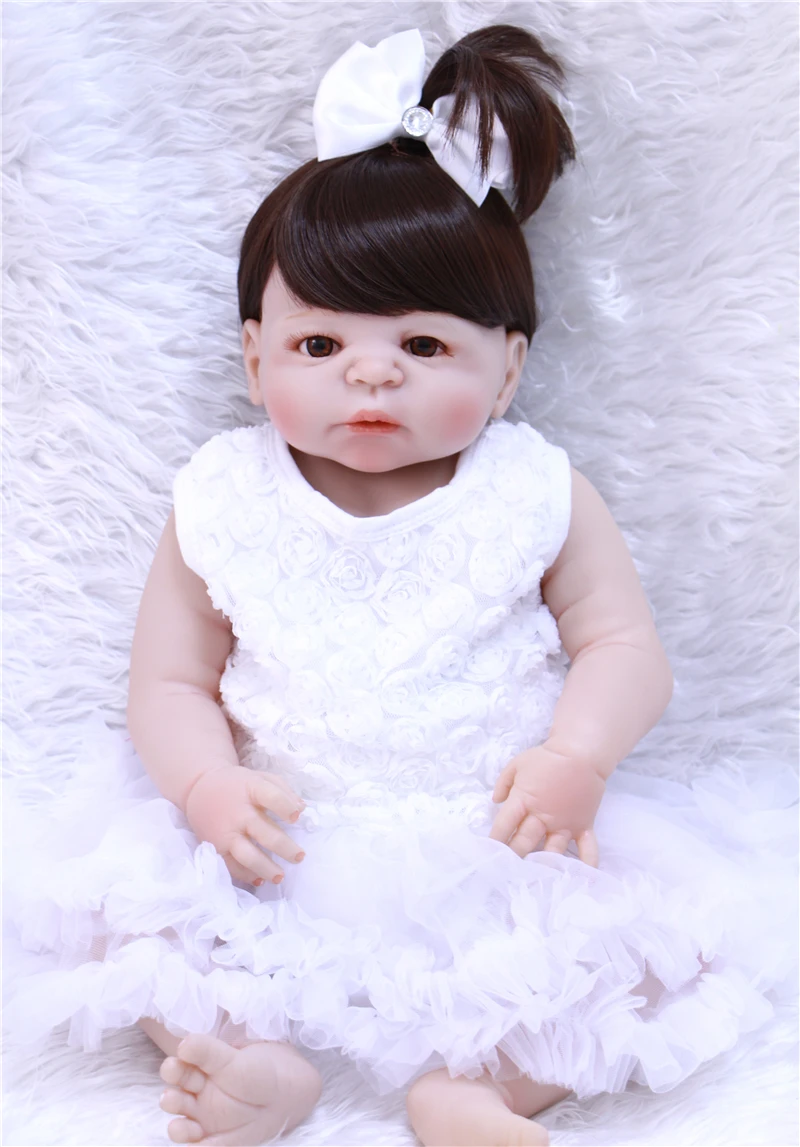 22&VINYL SILICONE Reborn Doll Real Life Like Newborn Baby ...