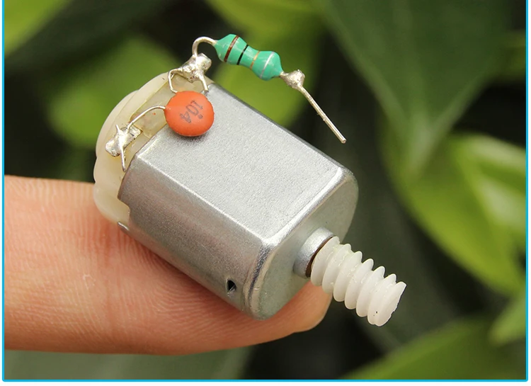 130 Dc Motor + Capacitor + Worm Gear Dc36v Diy Toys Cars Etc. Dc