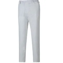 Мужские брюки Мужская мода белый полосатый костюм брюки Мужской танцевальный костюм брюки Свадебный Жених брюки поддержка на заказ