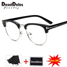 Полуметаллический женский очки оправа для очков мужская оправа винтажные очки для очков оправа для очков