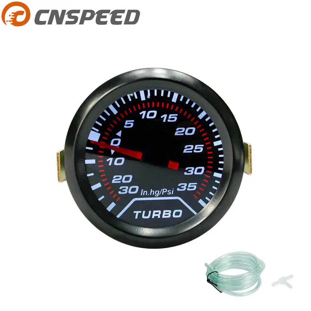 Free shipping CNSPEED 2 52mm Turbo Boost Gauge PSI Smoke Dial White Light font b Interior