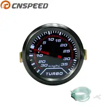 Бесплатная доставка CNSPEED 2 «52 мм Turbo Boost Gauge PSI дым циферблат белый свет Интерьер Dash датчик автомобиль метр YC100956