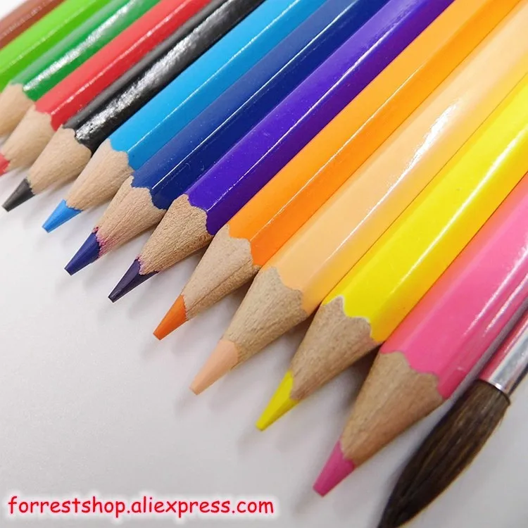 [Марко] 12 цветов деревянные цветные акварельные карандаши водорастворимый набор карандашей для рисования принадлежности для художественных эскизов 4120-12CB