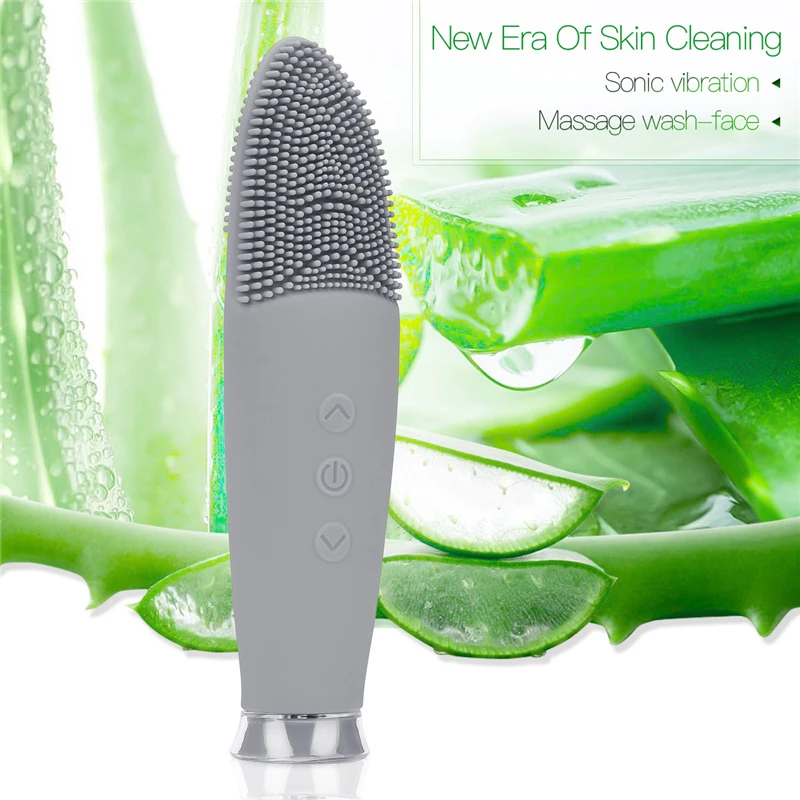 

Electric Facial Brush Waterproof Ultrasonic Face Cleanser Machine Facial Cleansing Deep Pore Cleanser Skin Care Tools