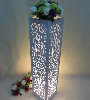 

2017 Wedding carved pillar wedding stand wedding road lead carved hollow Wedding stage decoration 4pcs/lot