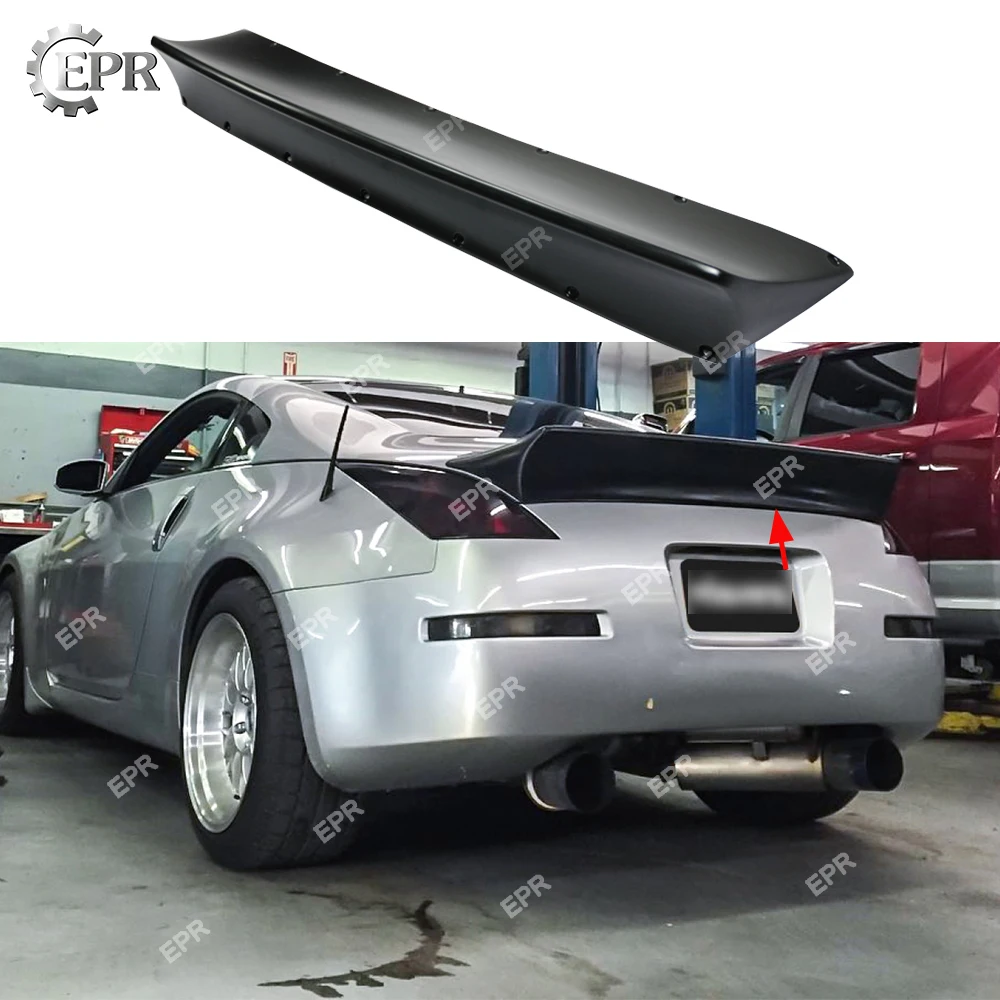 

FRP Nismo Wing Lip For Nissan 350Z Nismo Version2 Fiber Glass Rear Spoiler 350Z Tuning Trim Accessories For 350Z Fiberglass Wing