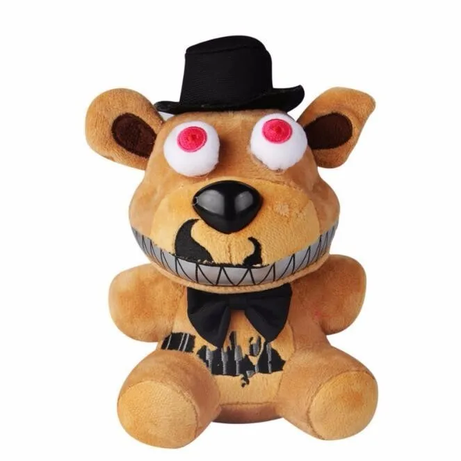 18 см Fnaf Freddy Fazbear, плюшевая кукла Five Nights At Freddy's, Золотой медведь, кошмар, кекс, Лисий шар, мальчик, клоун, мягкая игрушка для детей - Цвет: C