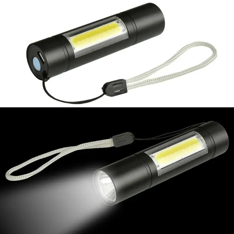 

Protable USB COB LED Micro Flashlight Torch USB Rechargeable 2000LM XPE LED Flashlight Lamp Penlight For Outdoor Camping Hiking