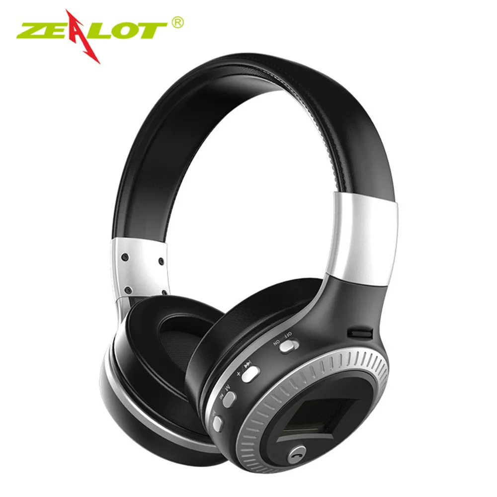 

ZEALOT B19 Bluetooth Headphones Wireless Stereo Headphone with Mic Headsets Earphone Micro-SD Card Slot FM Radio For Phone & PC
