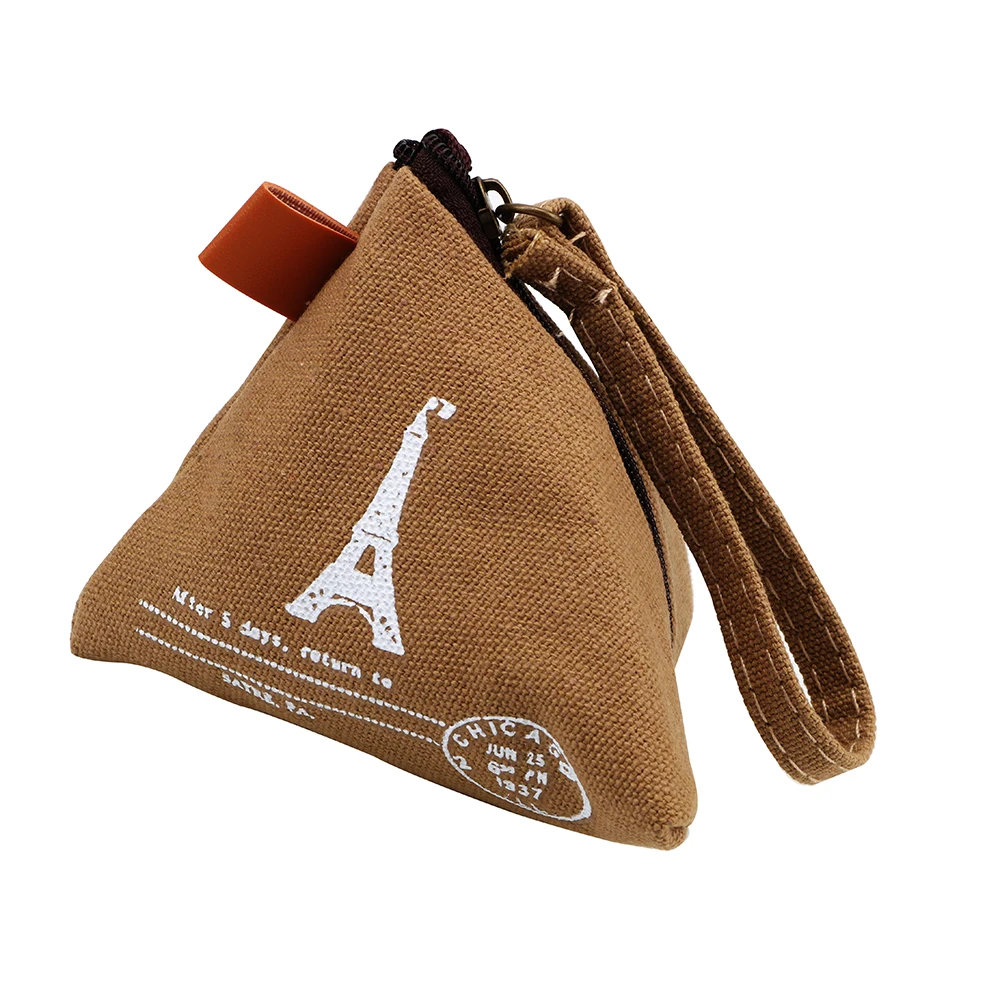 HILIFE холщовый Карманный Кошелек сумка рисовая форма для пельменей женская сумка ключ кошелек ручной Чехол-кошелек для мелочи - Цвет: Eiffel tower