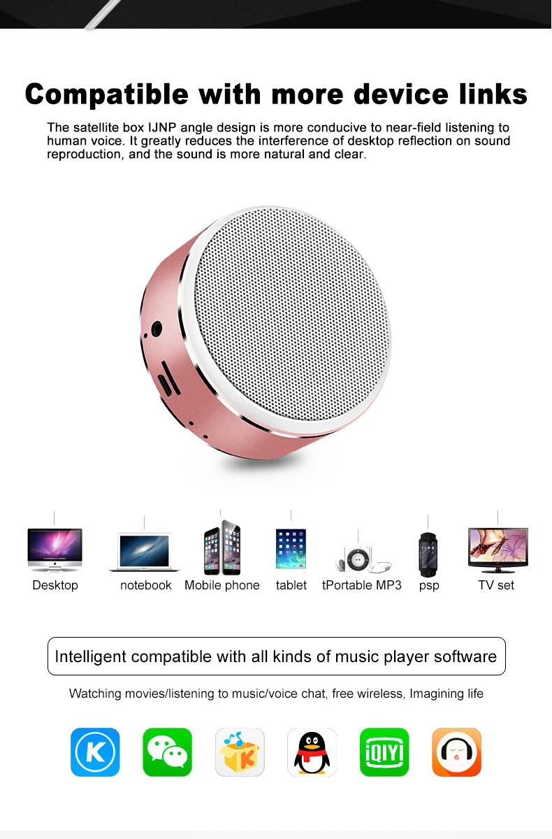 Стерео музыка портативный мини Bluetooth динамик беспроводной Hifi динамик сабвуфер громкоговоритель аудио подарок поддержка TF AUX USB A8