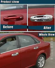 Chrome Puerta Exterior Manijas Cubiertas Para Chevrolet/Daewoo Lacetti Optra Nubira Forenza Suzuki Holden Viva Pegatinas Car Styling