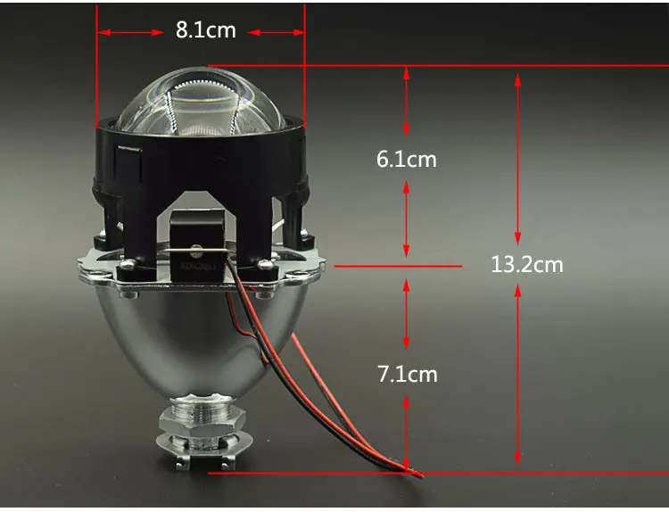 Стильный модифицированный 2,5 ''h1 HID биксеноновый налобный фонарь проектор Объектив Новинка автомобильные аксессуары для H4 H7 разъем GZTOPHID