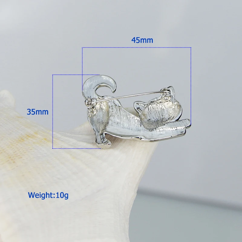 WXJCAN яркая кошка брошь эмаль броши-кошки 45 мм* 35 мм B5500
