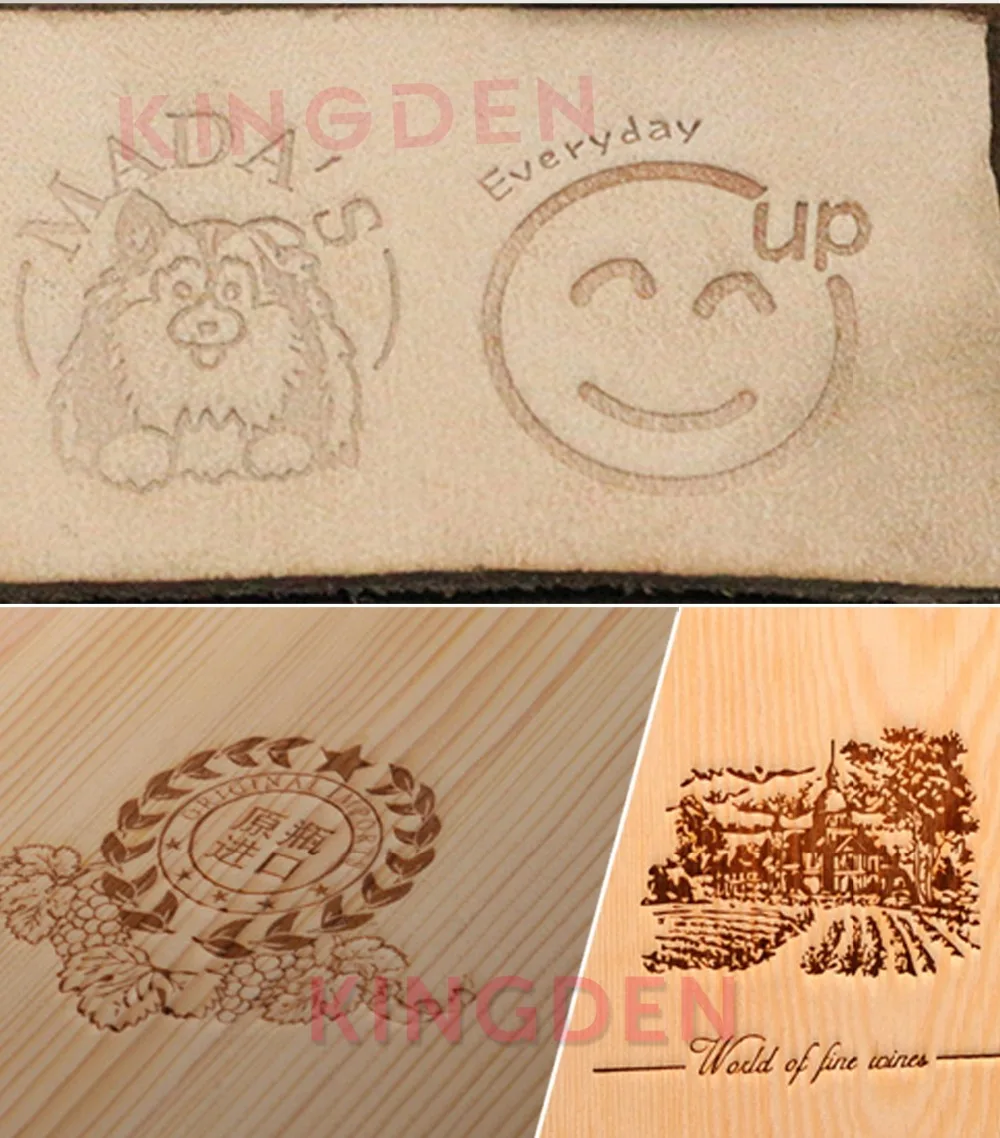 KINGDEN торт древесины кожуры мяса паяльник с деревянной ручкой тепла Бронзовый логотип машина для штамповки кожи пресс Embosser