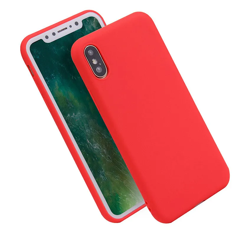 

Ultra-thin Candy Color Phone Case for iPhone 11 Pro Max XR XS MAX X 8 7 6 6S Plus Cases Silicon TPU Soft Cover For iPhone 7 Plus