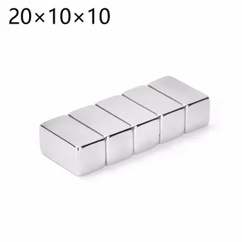 

10pc 20mm x 10mm x 10mm Strong Powerful Rare Earth Permanet Magnet 20*10*10 20x10x10 Block Neodymium Magnet Fridge