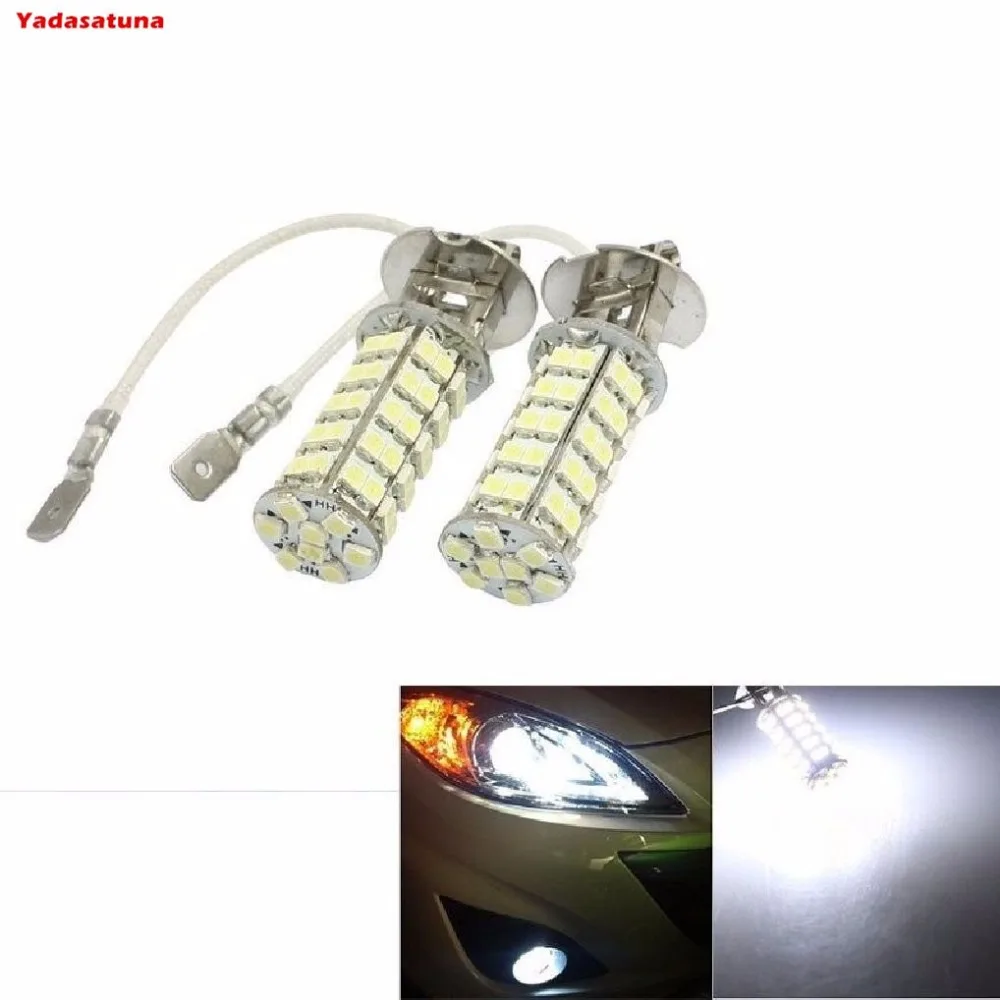 Лампады 68 СИД светильники super branca 6000K 12 вольт H3 para Luz de faroletes farois milha e luz neblina luzes|68