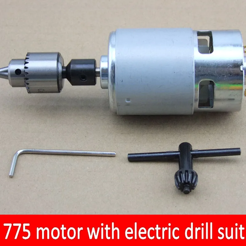 Voltaje nominal 24 V 775 motor con rodamiento de bolas y ventilador de refrigeración para molienda eléctrica Voltaje nominal 24 V 775 motor con rodamiento de bolas y ventilador de refrigeración para molienda eléctrica