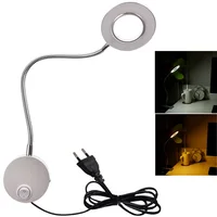 With plug Flexible Hose LED book lights 5W EU US cord plug Night Light Bedside Reading lamp Study Painting Wall mount book lamp 1