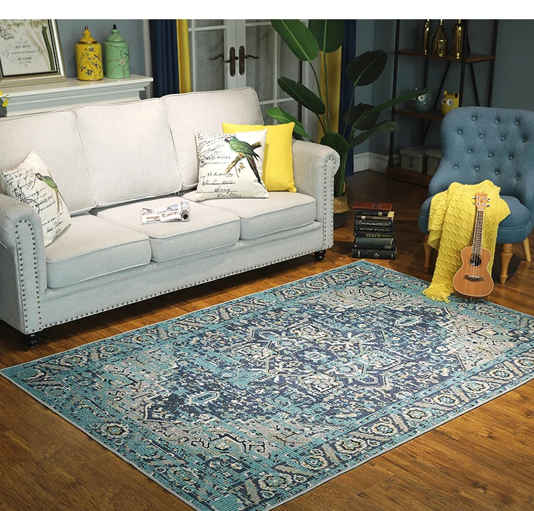 Винтажные ковры для гостиной, американский персидский стиль, ковер для спальни, диван, журнальный столик, напольный коврик, марокканский ковер домашний декор