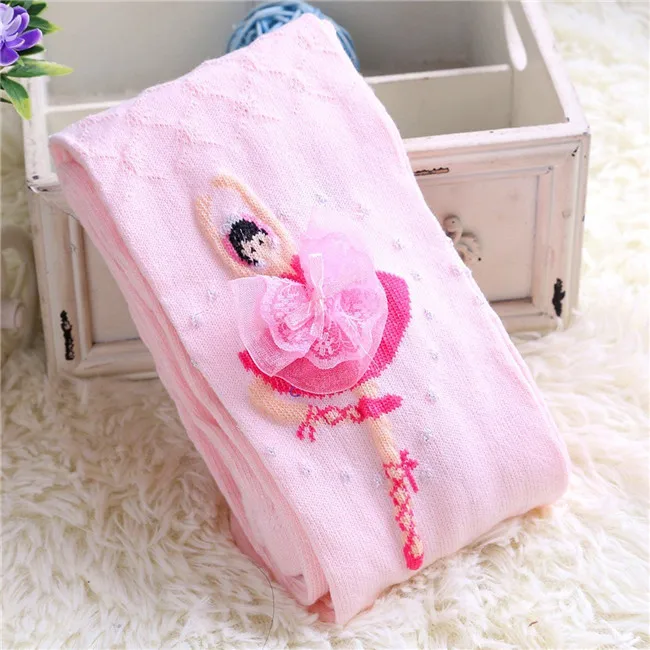 Fashion Baby Clothing Kids Baby Girl Tights Stockings Ballet Flower Pattern cotton Cartoon Pantyhose New