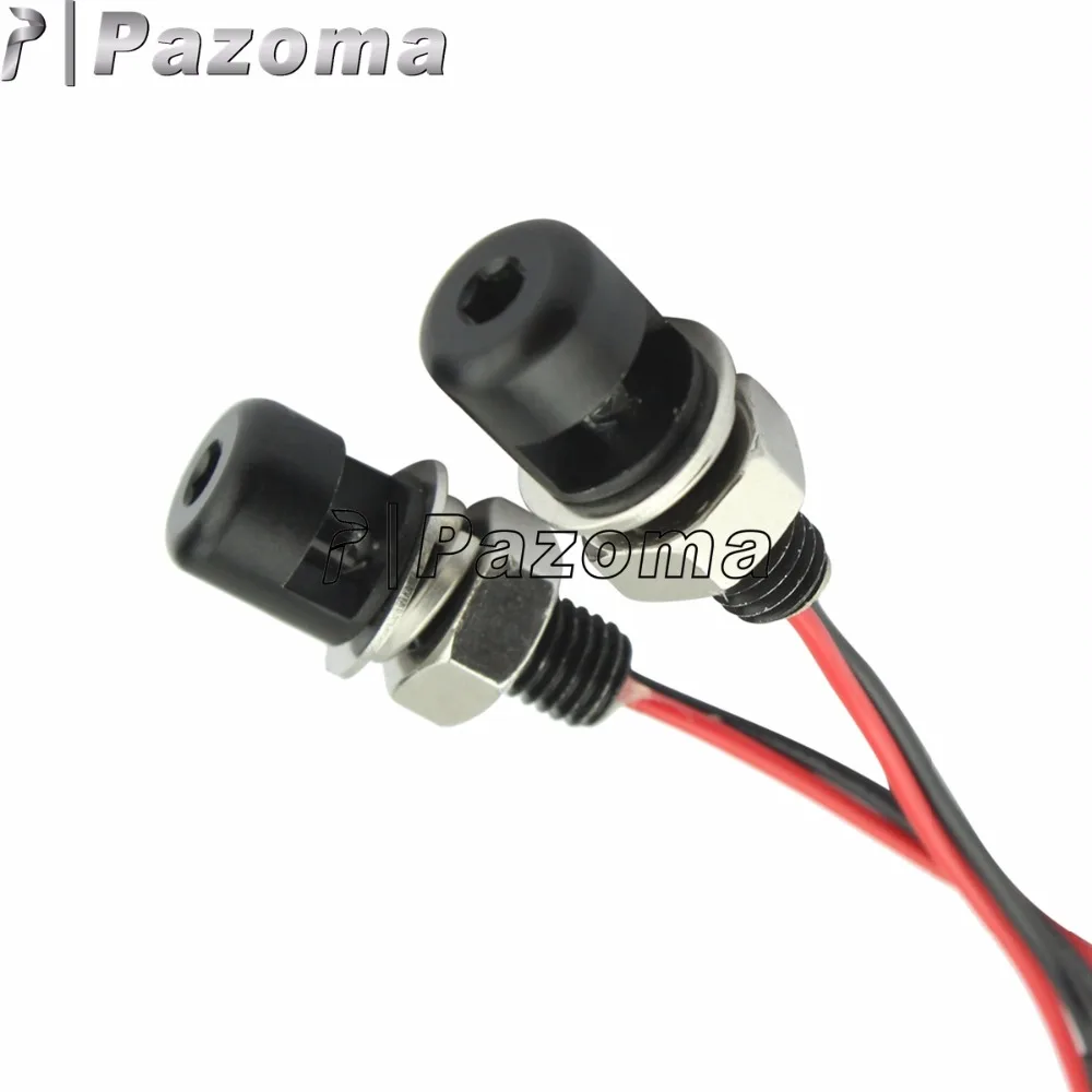 

Black Universal Tail Light Motorcycle Stud Screw Bolt Light Car License Plate Lights