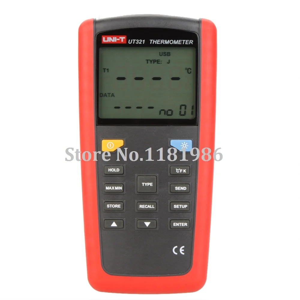 UNI-T UT321 цифровой термометр K/J/T/E Тип температурный тестер Датчик w/lcd backlightgt& USB интерфейс термостат