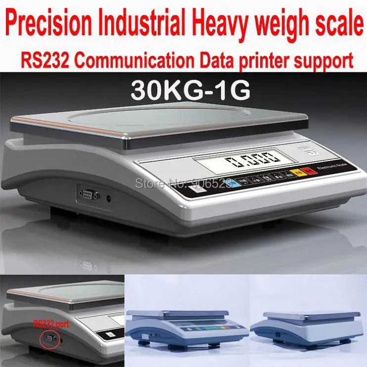 

New Precision electronic counting scale 30KG x 1g 419WA RS232 Print industrial balance digital kitchen scale
